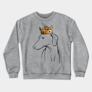 Azawakh Dog King Queen Wearing Crown Crewneck Sweatshirt